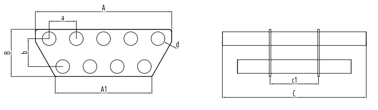 Hopper Magnets SD2 Line Drawing