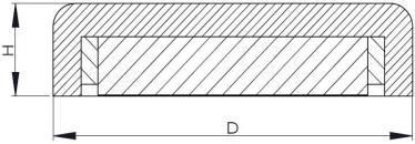 Shallow Pot Magnet SWNO Line Drawing