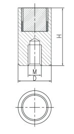 Deep Pot Magnets SWA1 Line Drawing