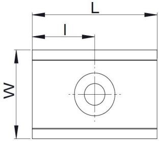 Rectangular Pot Magnet SWNI Line Drawing