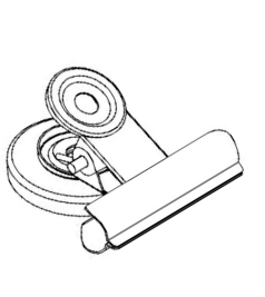 Magnetic Clip SWFK29 Line Drawing