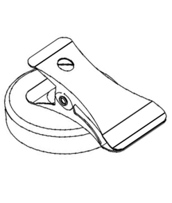 Line Drawing of Magnetic Clip SWFK36