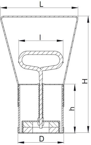 Magnetic Pickup Tool Line Drawing