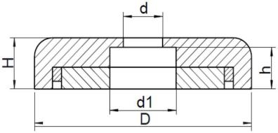 Shallow Pot Magnet SWNB Line Drawing