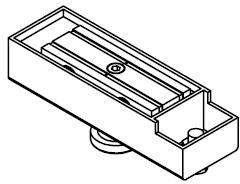 Precast Concrete Shuttering Magnet SM-1 Line Drawing Bottom