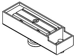 Precast Concrete Shuttering Magnet SM-1 Line Drawing Bottom