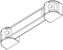 Magnetic Tool Holder Iron Shell Line Drawing