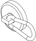 Line Drawing Carabiner Magnet