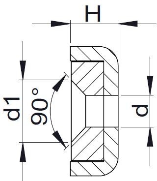 Line Drawing Rectangular Pot Magnet SWNI