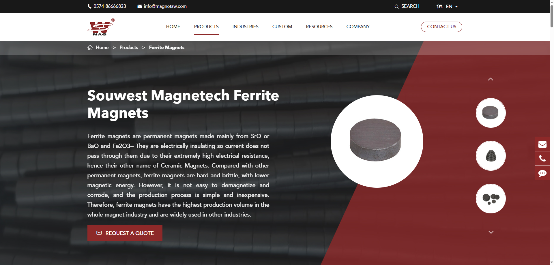 ferrite magnets supplier