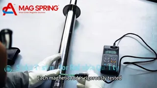 How do we verify a 16,000 Gauss magnetic bar for separator