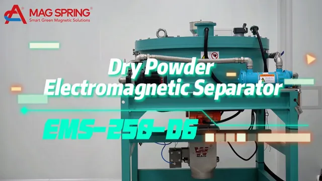 Dry type electromagnetic separator for fine powder